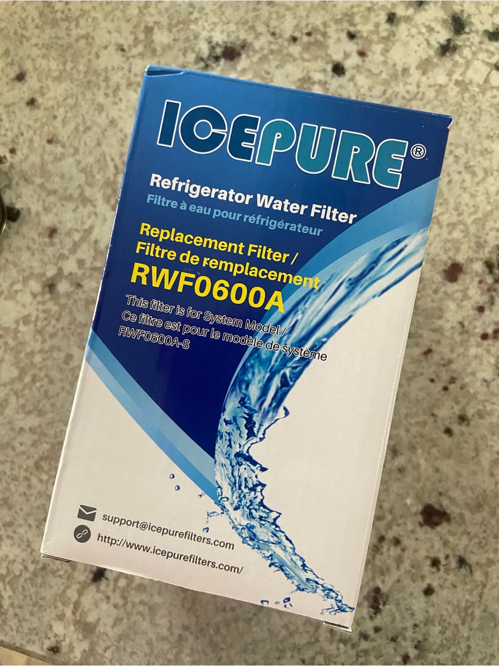ICEPURE Refrigerator Water Filter RWF0600A - Blue/White